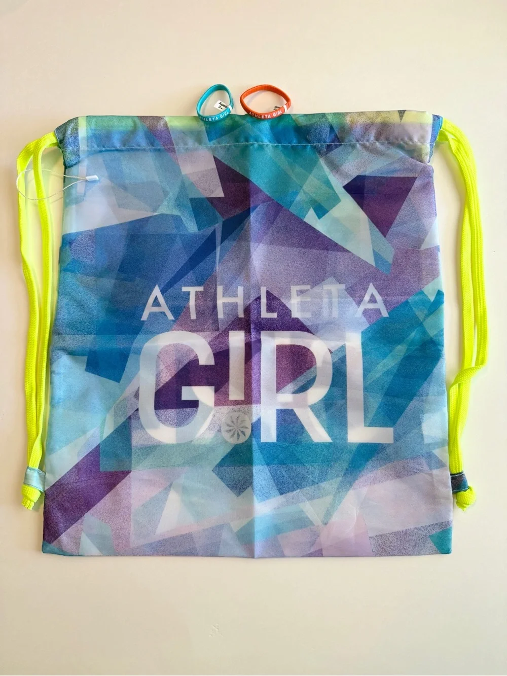 Athleta Girl Drawstring Bag & Hair Tie Set - NWT.